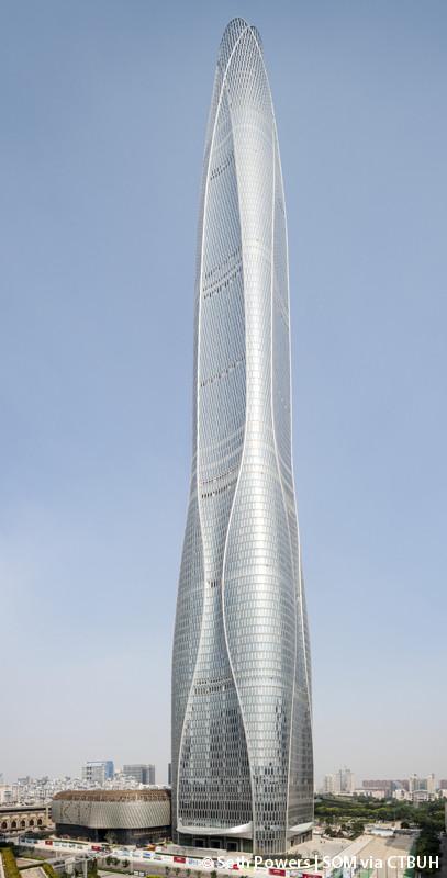 中国津沽棒大厦位列2019年全球建成超高层摩天大厦第一高