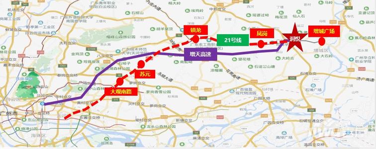 广州地铁21号线快线四站直达天河(预计2019年12月20日全线贯通;增天