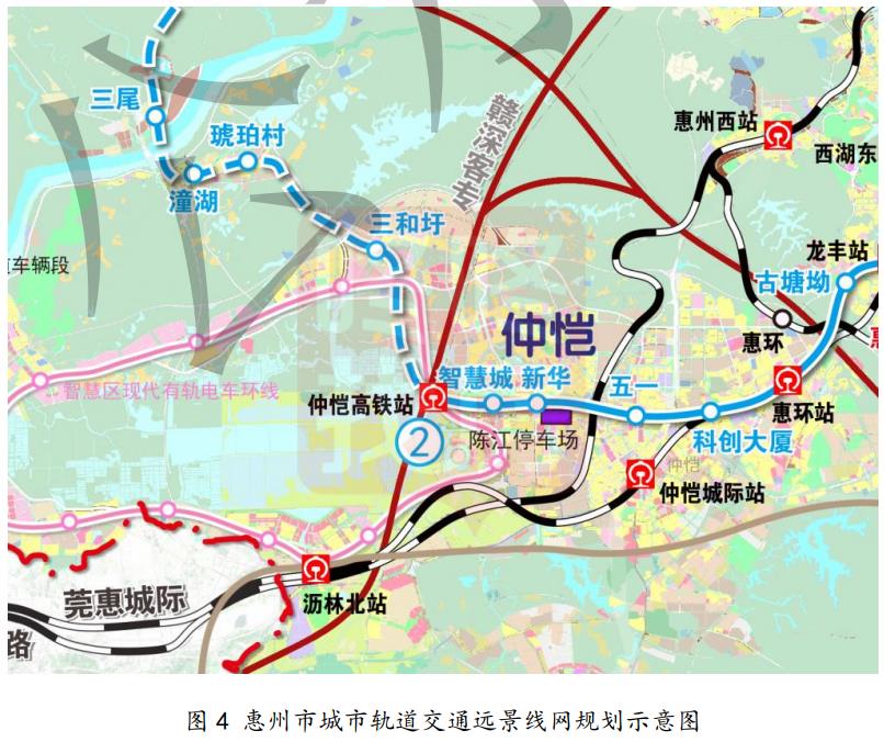 深惠城际2号线最新线路方案惠州仲恺综合交通规划发布