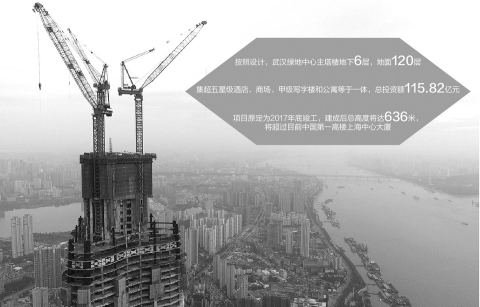 华中第一高楼因欠款停工？ 武汉绿地：会和中建三局协商处理
