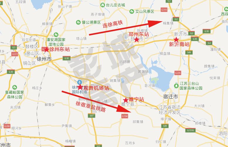 徐州高铁站地图位置图片