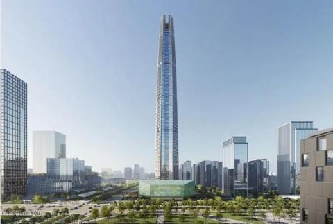 中国西部第一高楼：498米中国国际丝路中心大厦主体施工关键技术