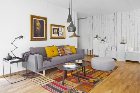 双色布置法一居室公寓 快速学会如何装修配色