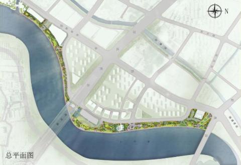 塘河氛围+新兴商业 海曙新典路南滨江绿化带规划设计来了