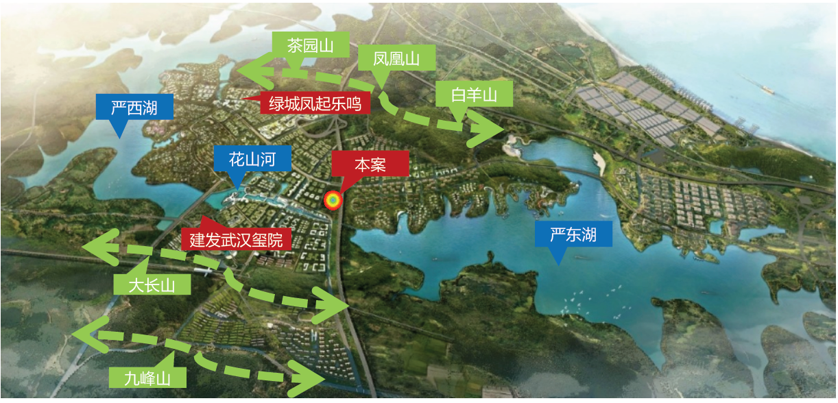 武汉花山规划图图片
