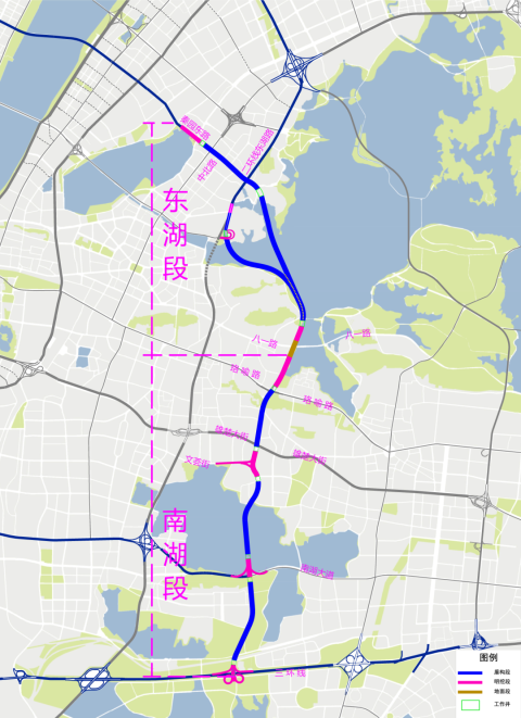 下穿东湖南湖，两湖隧道月底开工！武昌中心城区新增一条快速通道