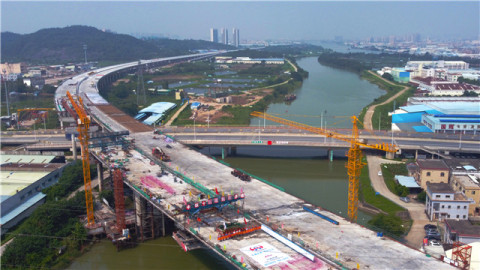 最新消息!广中江高速大魁河大桥主体结构完工