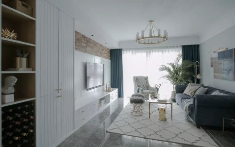 黄石装修嘉泰银河湾137㎡轻奢北欧风格3室2厅装饰设计效果