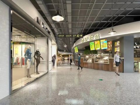 苏州最大地铁商业宝带路站地下大空间开建