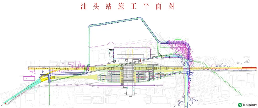 汕头高铁站规划图图片