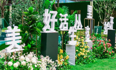 万达珑悦湾5进园林景观示范区开放了