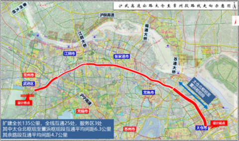 沪武高速公路太仓至常州段扩建工程初步设计获批